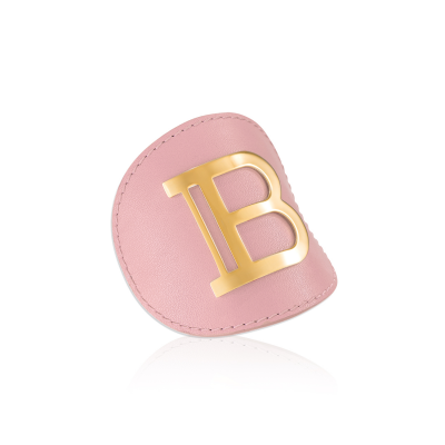 Balmain Limited Edition 18K Leather Hair Clip 限量版柔和粉18K皮革髮夾