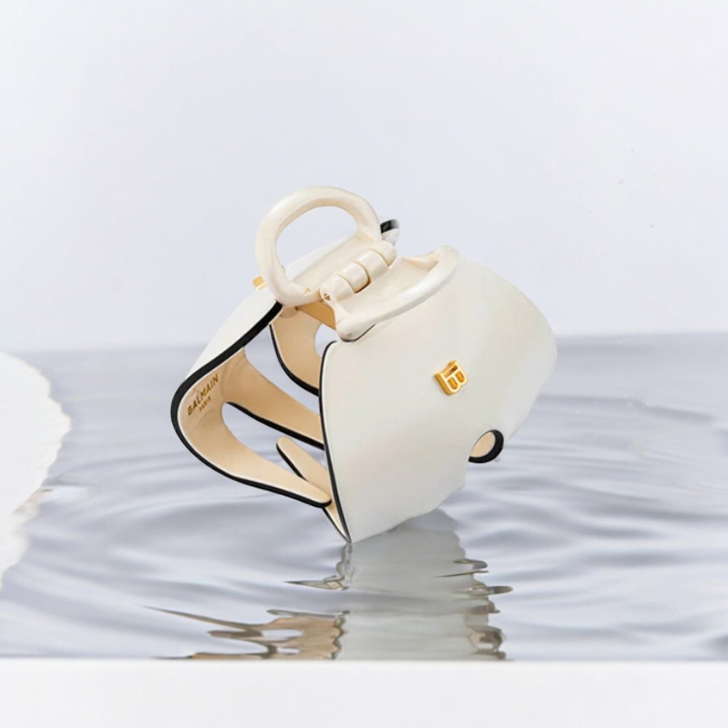 Balmain Cellulose Acetate Pince à Cheveux Imperiale White ??