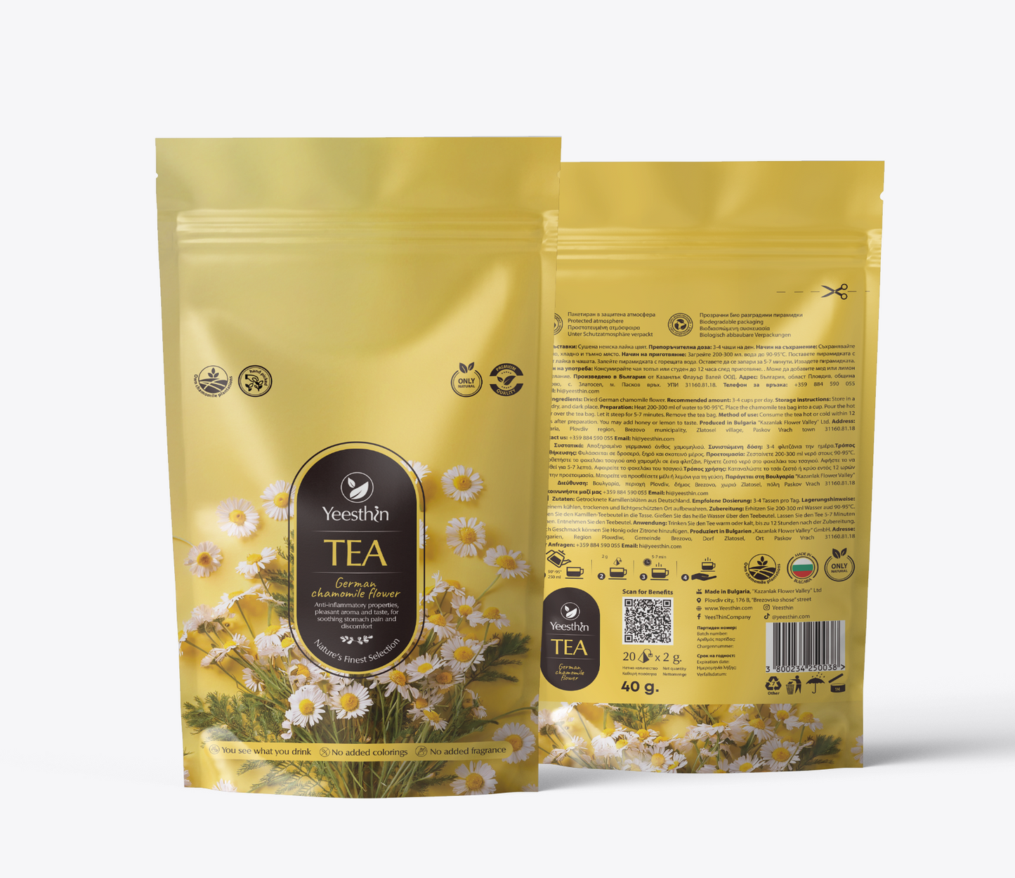 Yeesthin German Chamomile Premium Tea 德國洋甘菊茶 20 Bags