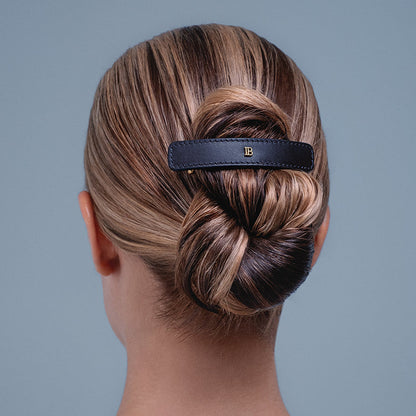 Balmain Limited Edition Leather Barrette Cosmic Sapphire C4 25