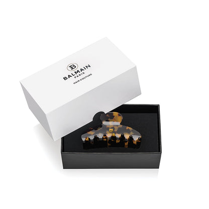 Balmain Pince cheveux Medium Tortoise 琥珀色18K鍍金髮夾（中）