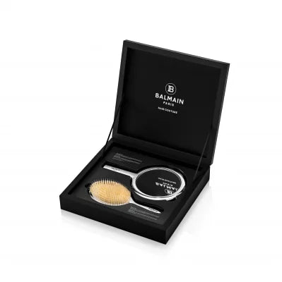 Balmain Limited Edition Spabrush Silver Mirror box