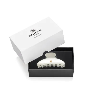 Balmain Pince cheveux Large White