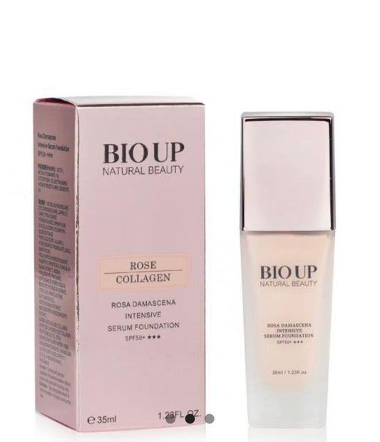 自然美BIO UP Rose Collagen Intensive Serum Foundation SPF50 玫瑰膠原超防護粉底精萃35ml