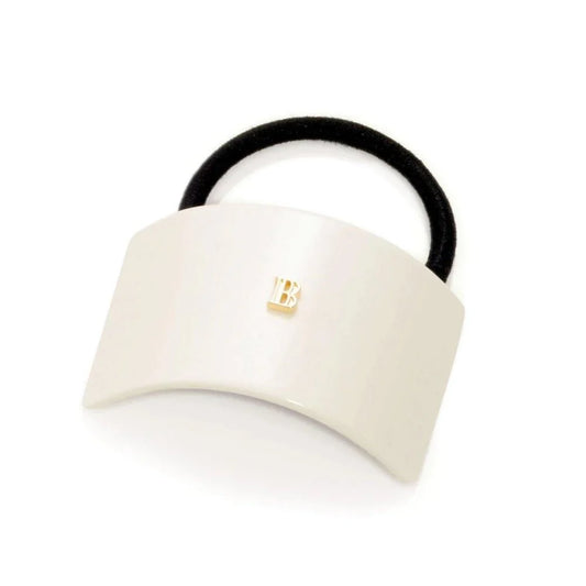 Balmain Elastique Pour Cheveux White 白色18K鍍金馬尾箍
