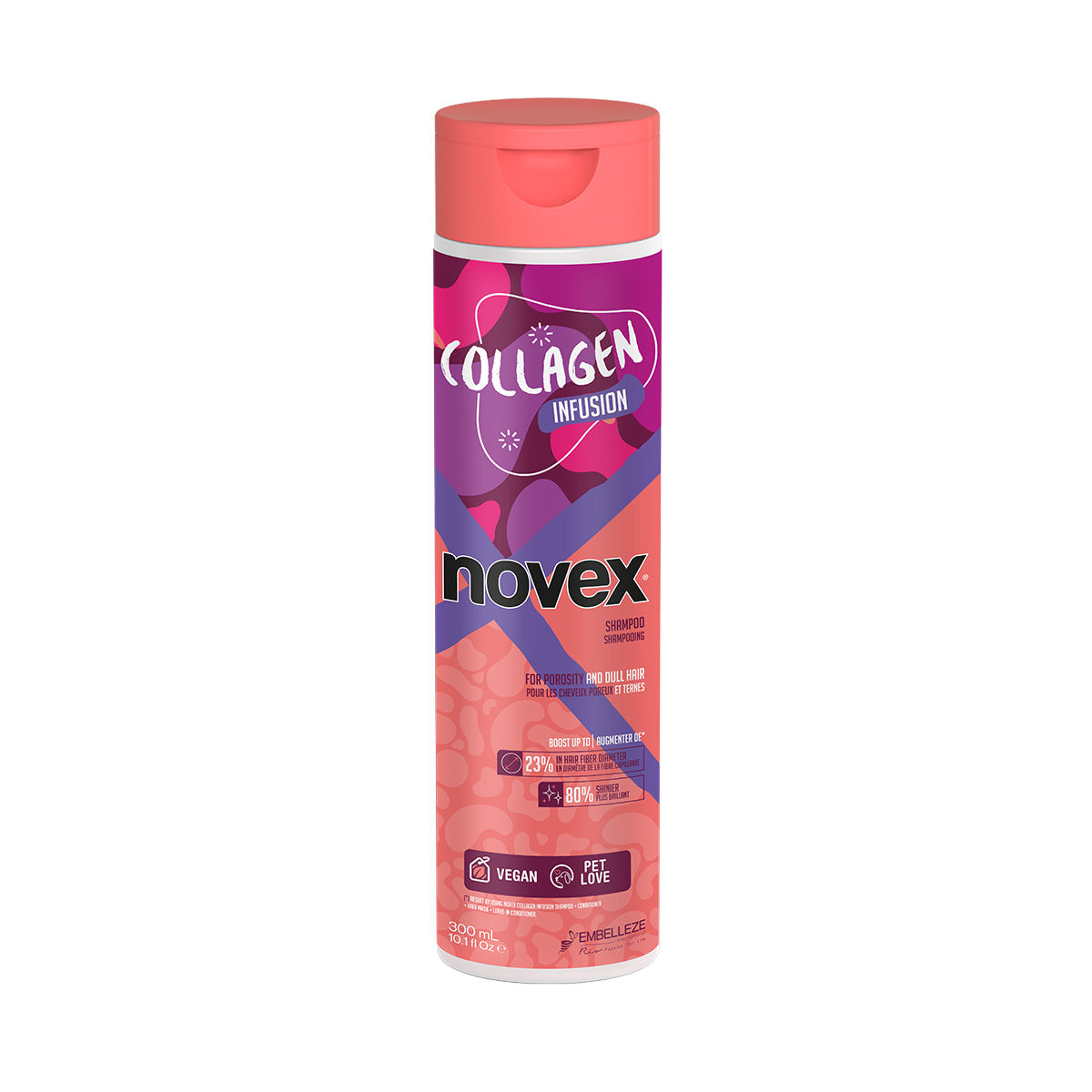 巴西 Novex 膠原蛋白洗髮水 Novex Infused Collagen Shampoo 300ml
